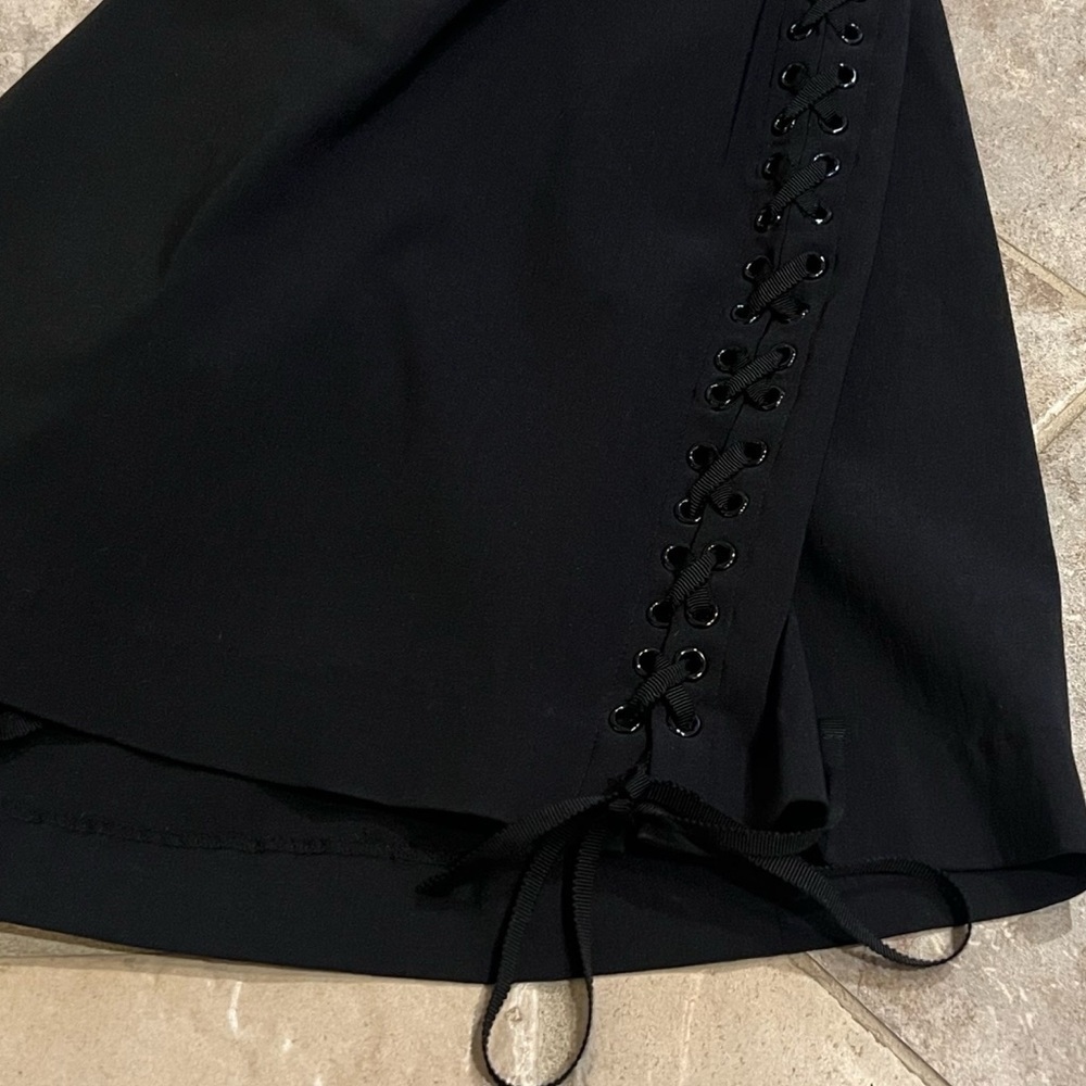 🆕 Express strapless lace up sides mini dress stretchy size 4 black - Picture 9 of 14